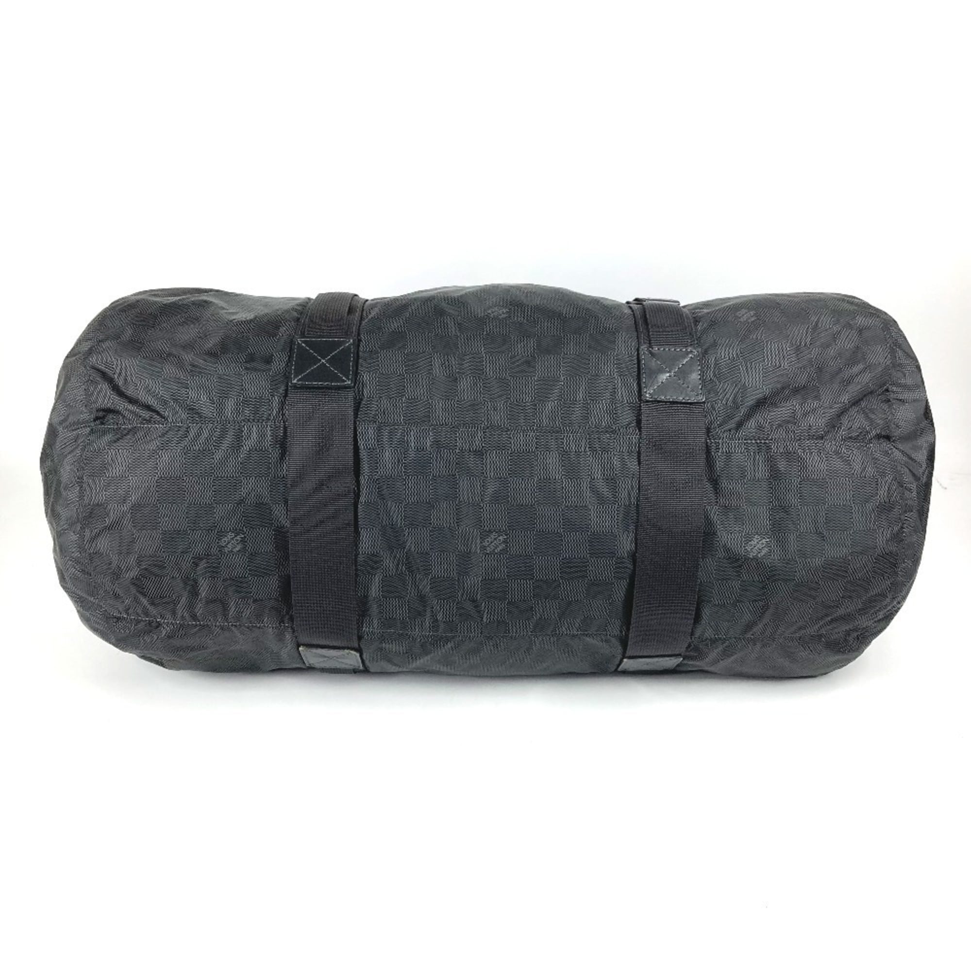 Louis Vuitton Black Damier Canvas Boston Bag Shoulder Bag (Pre-Owned)