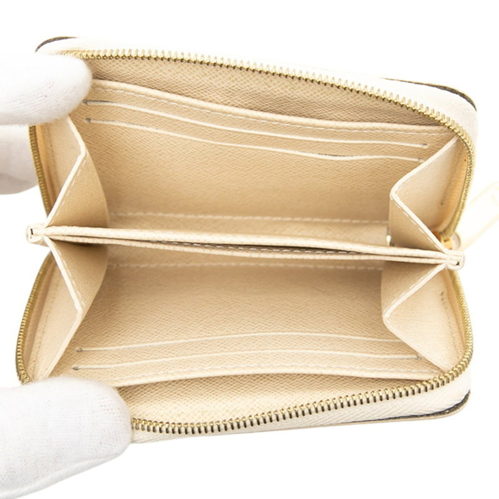 Louis Vuitton White Pvc Leather Coin Purse/Coin Case (Pre-Owned)