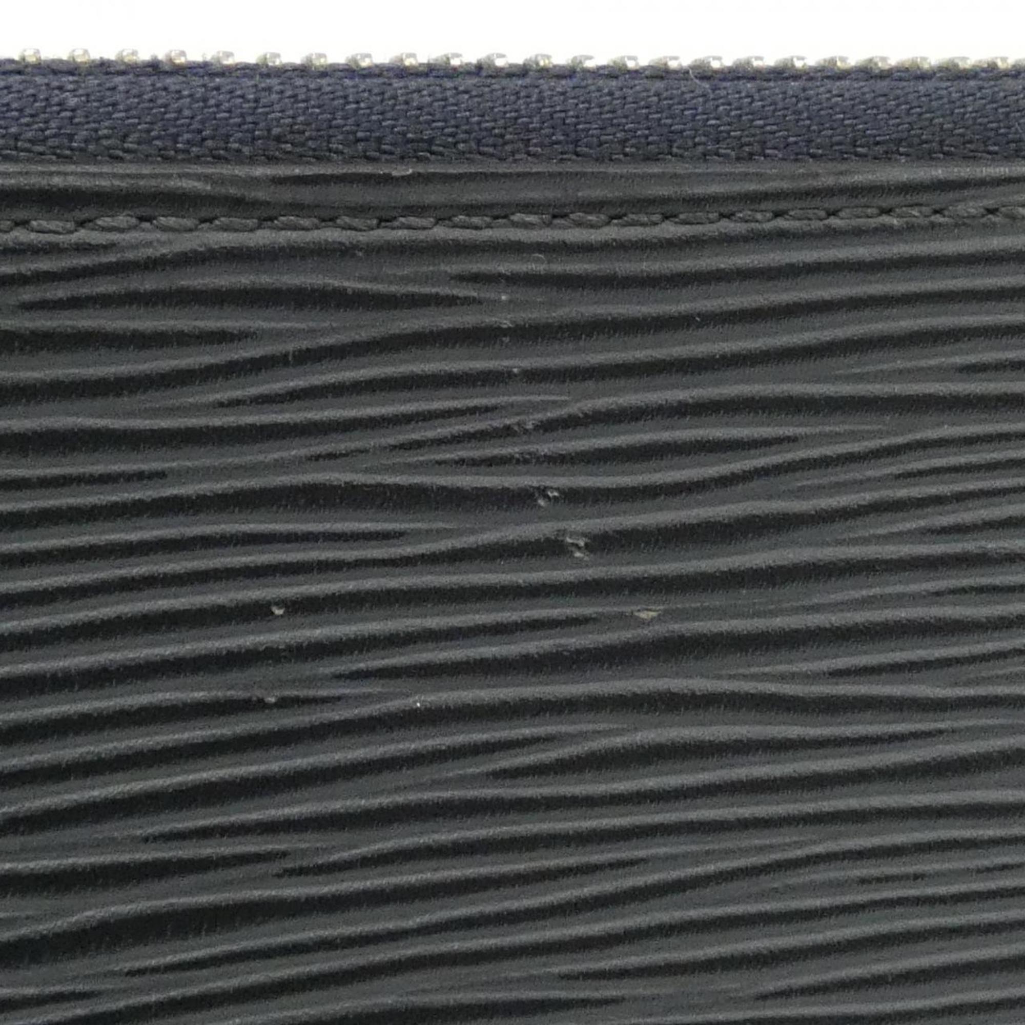 Louis Vuitton Black Leather Handbag Pochette (Pre-Owned)