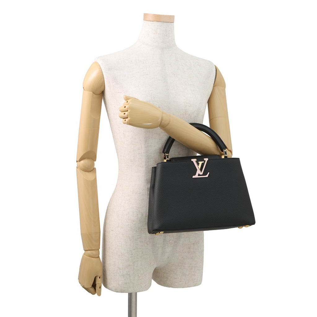 Louis Vuitton Black Noir Exotic Leather Handbag Shoulder Bag (Pre-Owned)