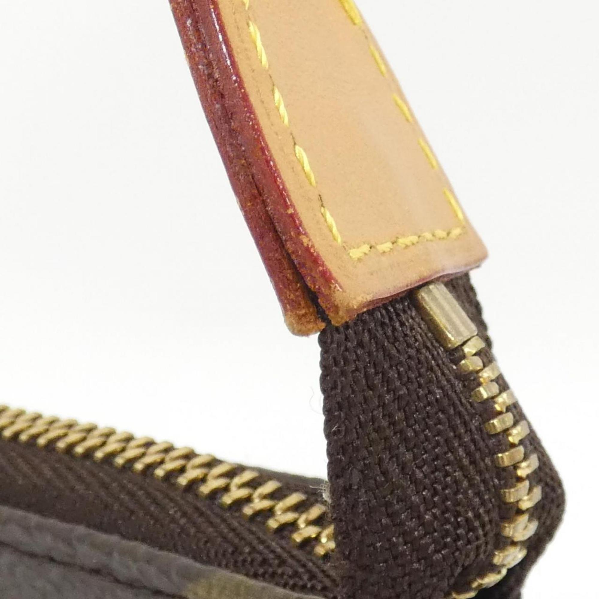 Louis Vuitton Marron Coated Canvas Pouch (Pre-Owned)