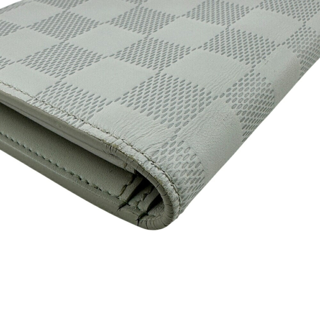 Louis Vuitton White Damier Infini Leather Long Wallet (Bi-Fold) (Pre-Owned)