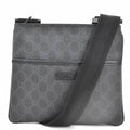 Flat Messenger Bag GG Coated Canvas Small