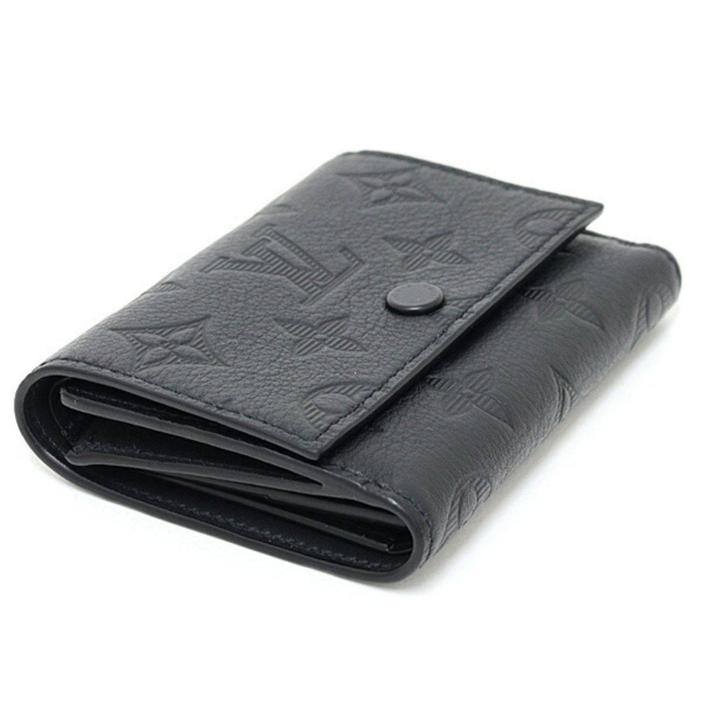 Louis Vuitton Monogram Shadow Black Monogram Shadow Wallet (Tri-Fold) (Pre-Owned)