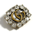 Brooch Metal and Rhinestone
