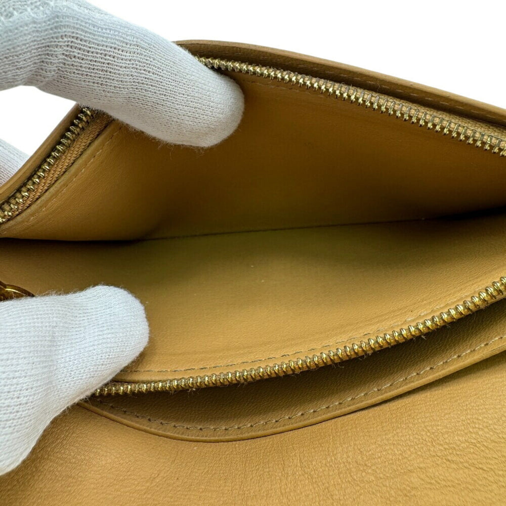 Louis Vuitton Black Leather Long Wallet (Bi-Fold) (Pre-Owned)