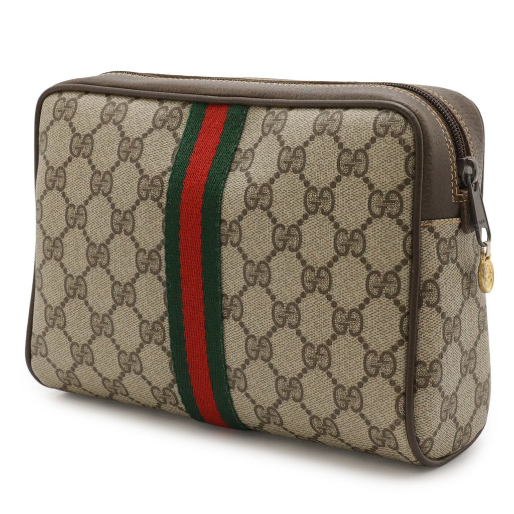 Vintage Web Crossbody Bag GG Coated Canvas Small