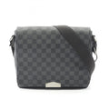 Louis Vuitton Black Coated Canvas Leather Shoulder Bag (Pre-Owned)