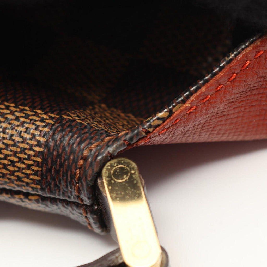 Louis Vuitton Brown Ebene Coated Canvas Leather Shoulder Bag (Pre-Owned)