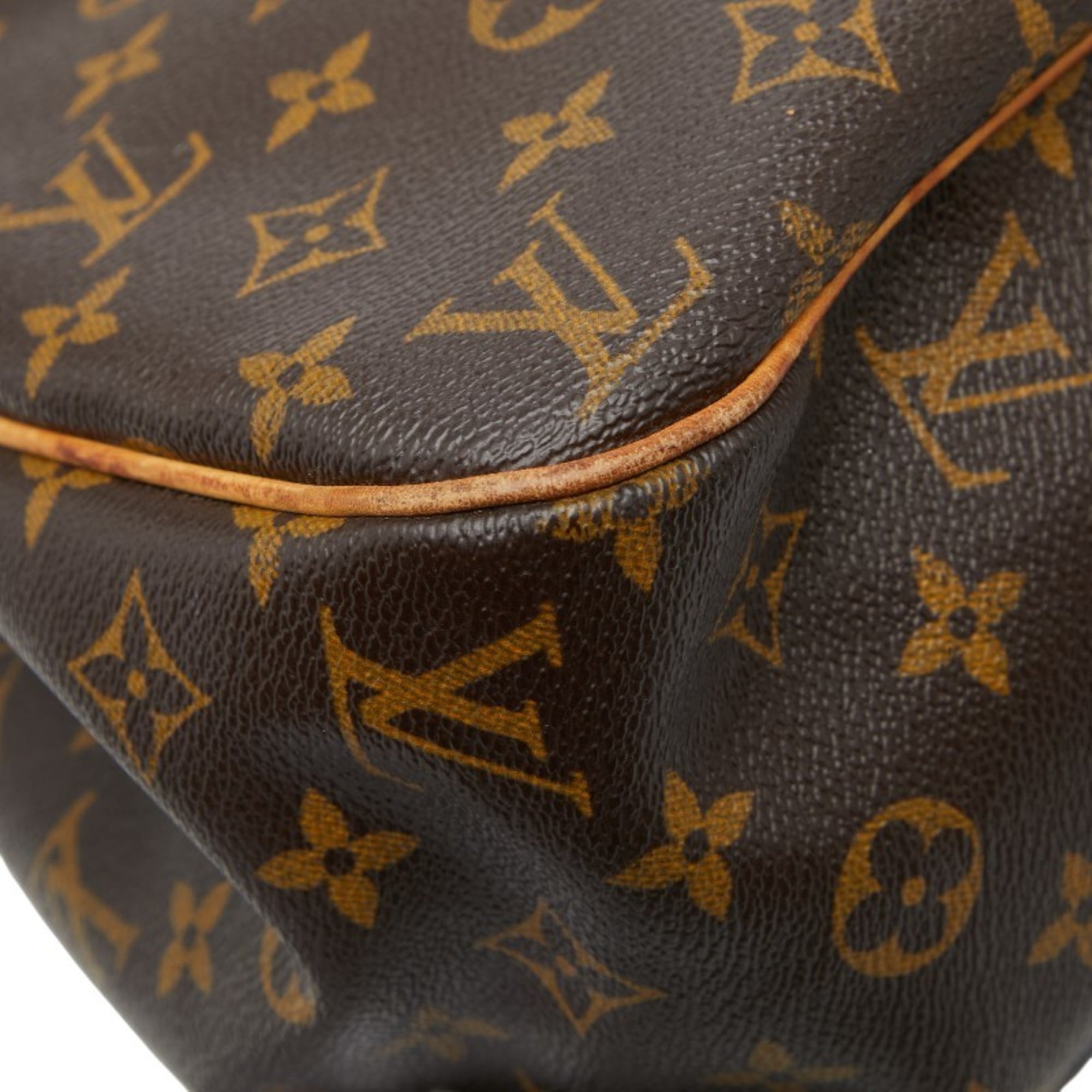 Louis Vuitton Brown Pvc Leather Shoulder Bag Tote Bag (Pre-Owned)