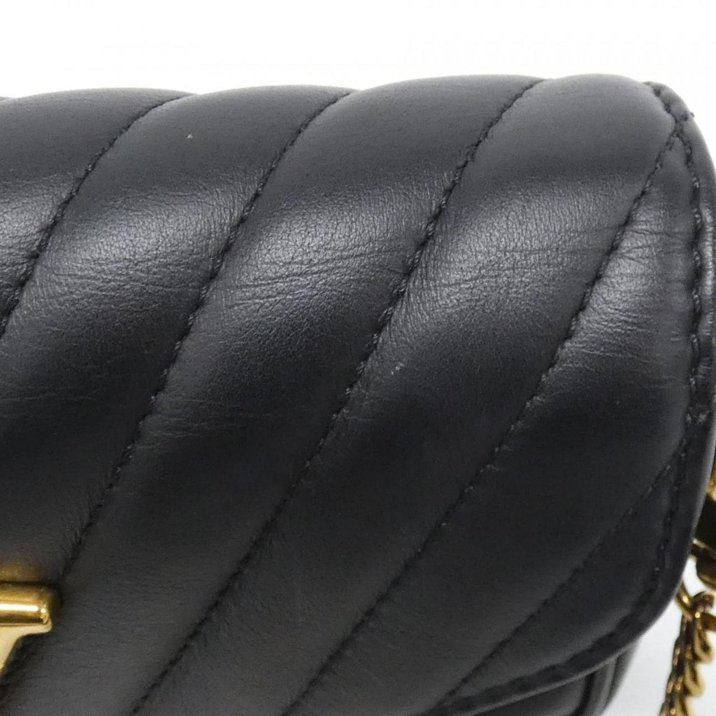 Louis Vuitton Black Leather Pochette Pouch Shoulder Bag (Pre-Owned)