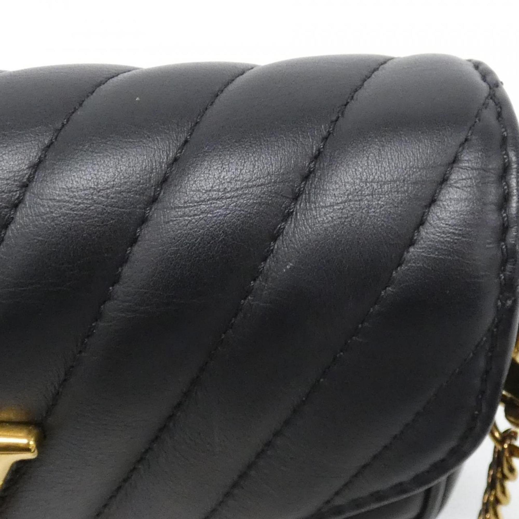 Louis Vuitton Black Leather Pochette Pouch Shoulder Bag (Pre-Owned)