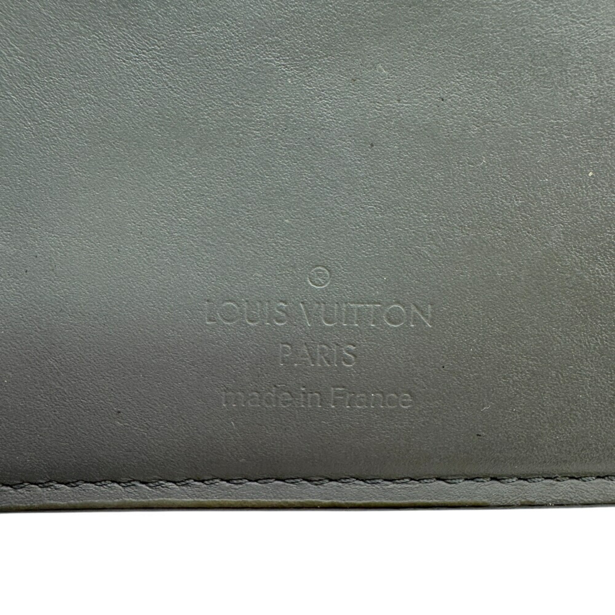 Louis Vuitton Dark Gray Gray Leather Wallet (Bi-Fold) (Pre-Owned)