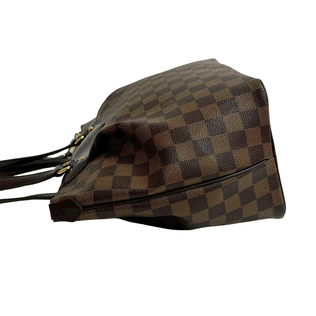 Louis Vuitton Brown Leather Pvc Handbag Tote Bag (Pre-Owned)