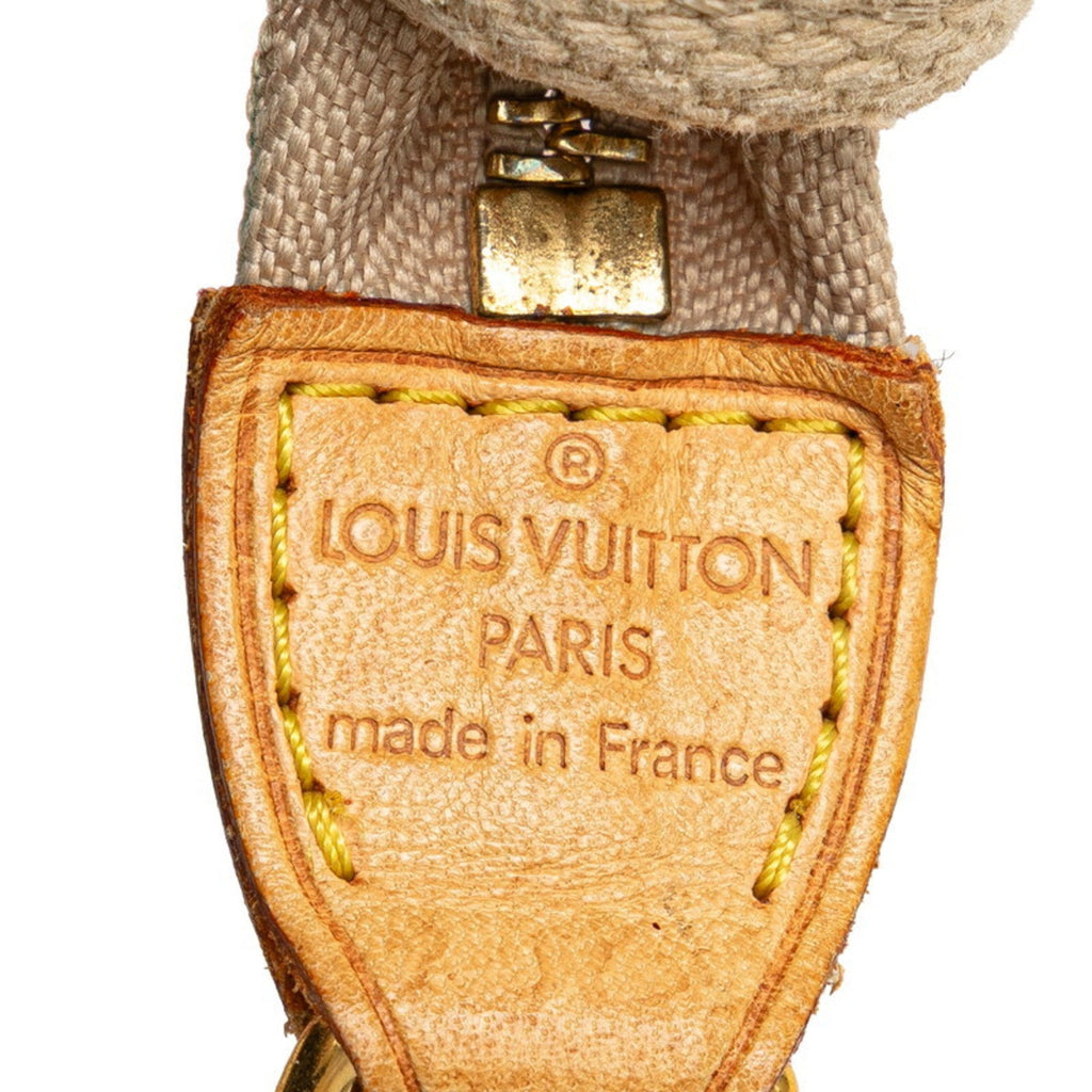 Louis Vuitton Antigua Beige Red Color Canvas Leather Shoulder Bag Tote Bag (Pre-Owned)