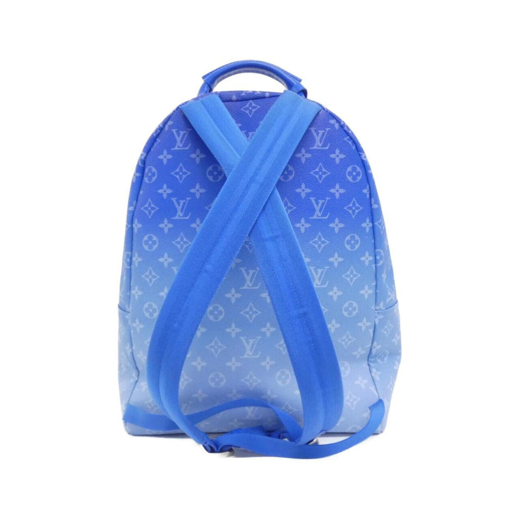 Louis Vuitton Blue Coated Canvas Backpack (Pre-Owned)