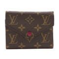 Louis Vuitton Brown Fuchsia Monogram Canvas Wallet (Tri-Fold) (Pre-Owned)