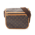 Louis Vuitton Brown Coated Canvas Leather Shoulder Bag (Pre-Owned)