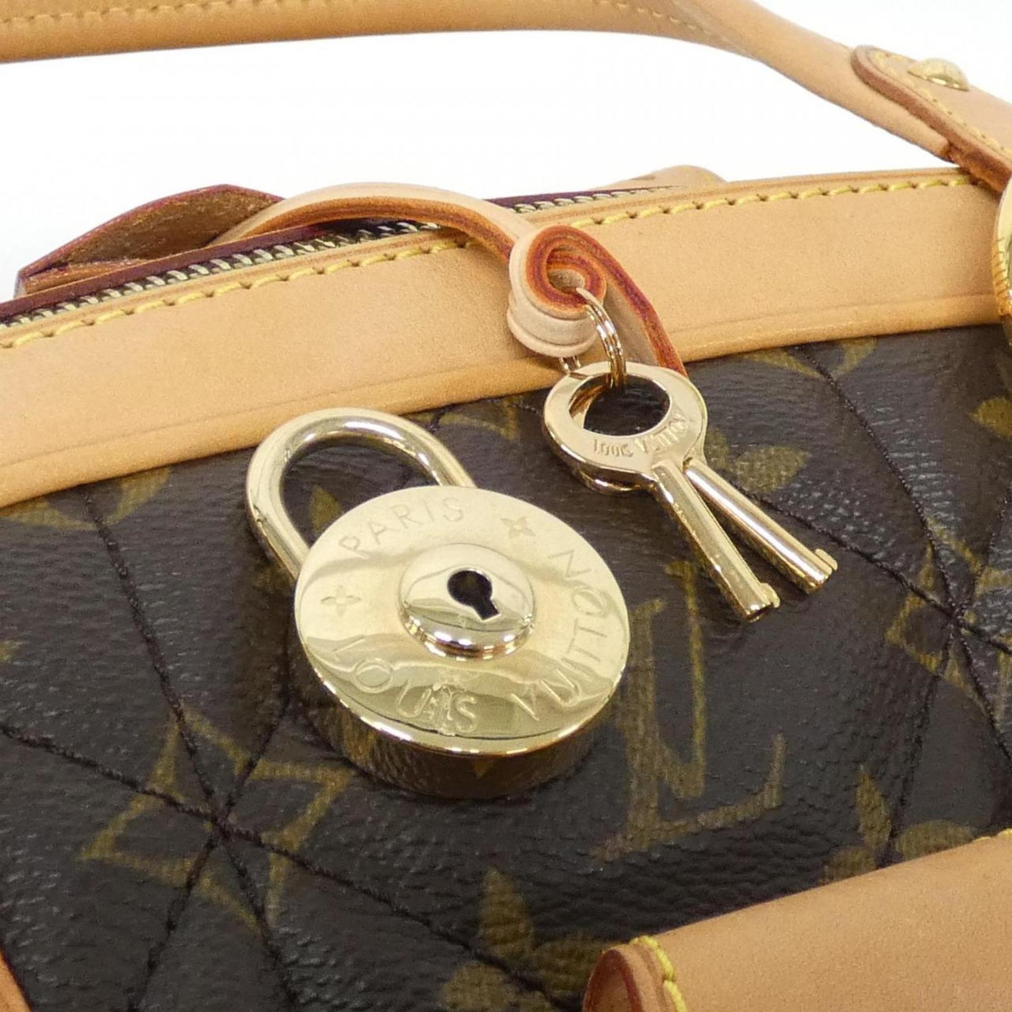 Louis Vuitton Marron Coated Canvas Handbag (Pre-Owned)