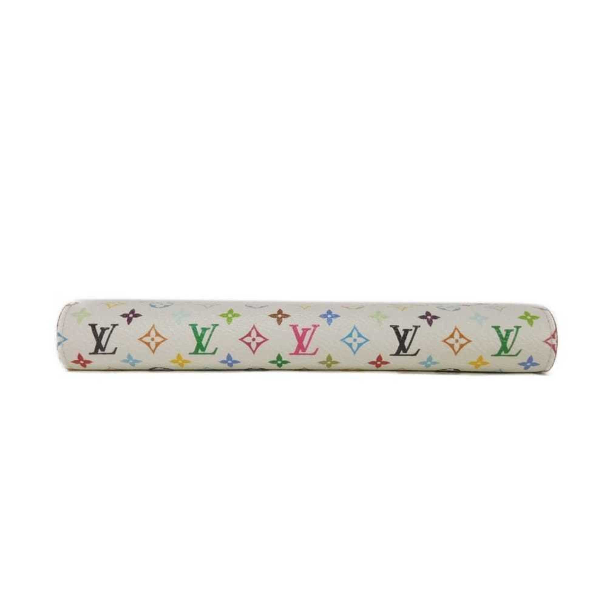 Louis Vuitton Monogram Multi-Color Pink White Monogram Multicolore Canvas Leather Long Wallet (Bi-Fold) (Pre-Owned)