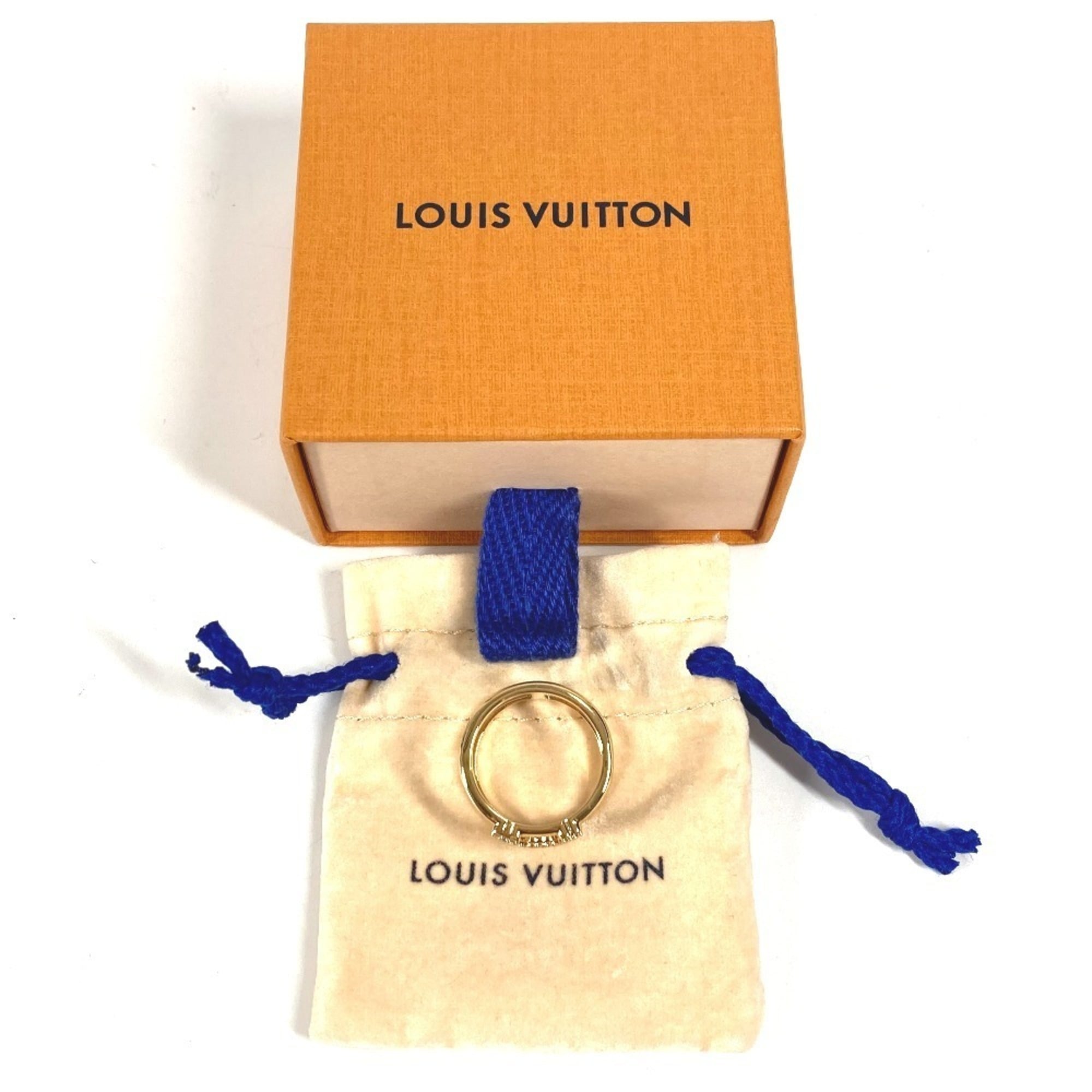 Louis Vuitton Gold Metal Band Ring (Pre-Owned)
