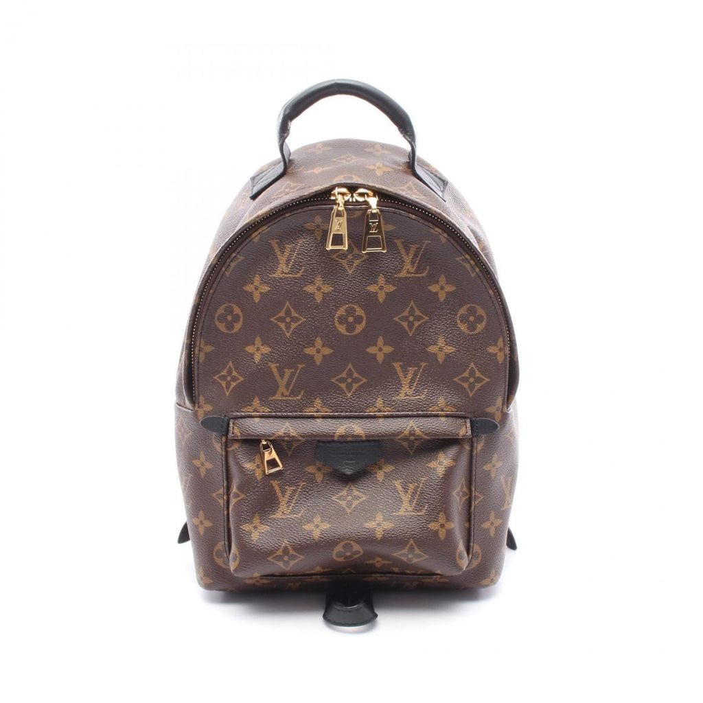 Louis Vuitton Black Brown Pvc Coated Canvas Leather Backpack (Pre-Owned)