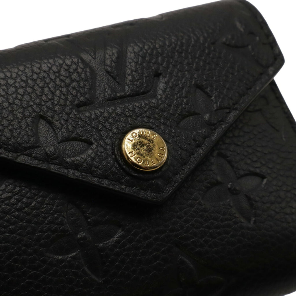Louis Vuitton Black Noir Monogram Empreinte Leather Wallet (Tri-Fold) (Pre-Owned)