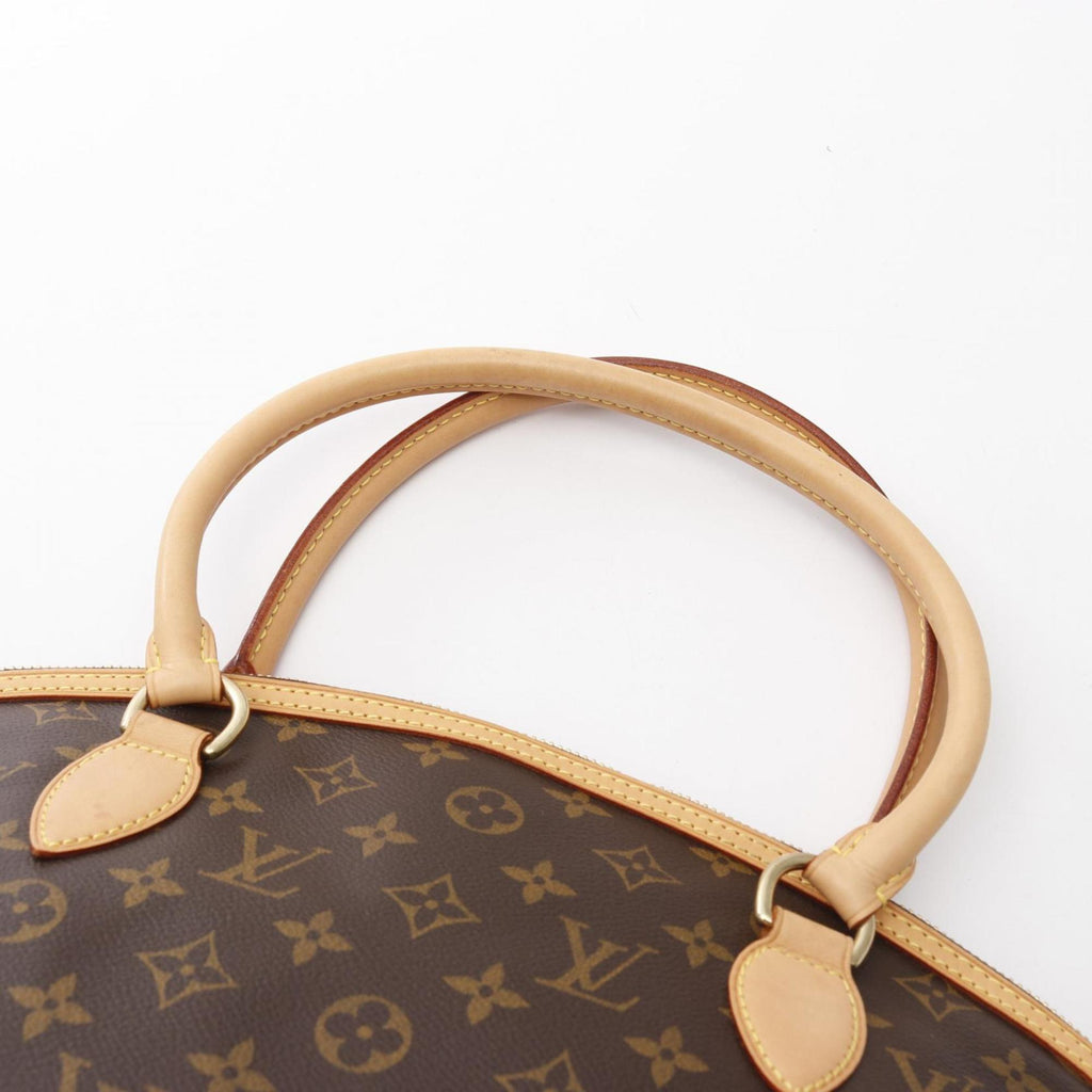 Louis Vuitton Brown Coated Canvas Leather Tote Bag (Pre-Owned)