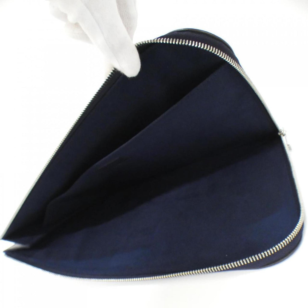 Louis Vuitton Blue Marine Leather Clutch Bag Pochette (Pre-Owned)