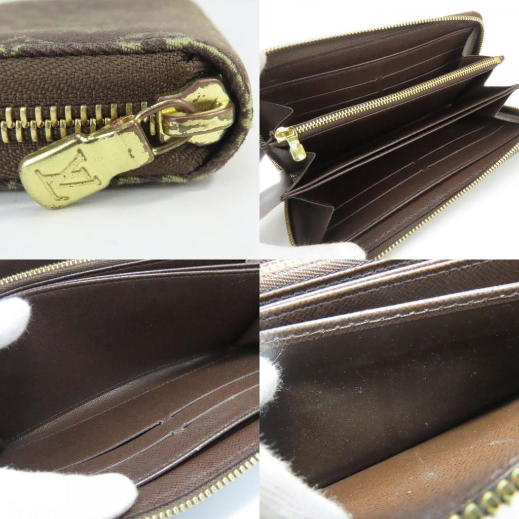Louis Vuitton Brown Ebene Monogram Mini Lin Long Wallet (Bi-Fold) (Pre-Owned)