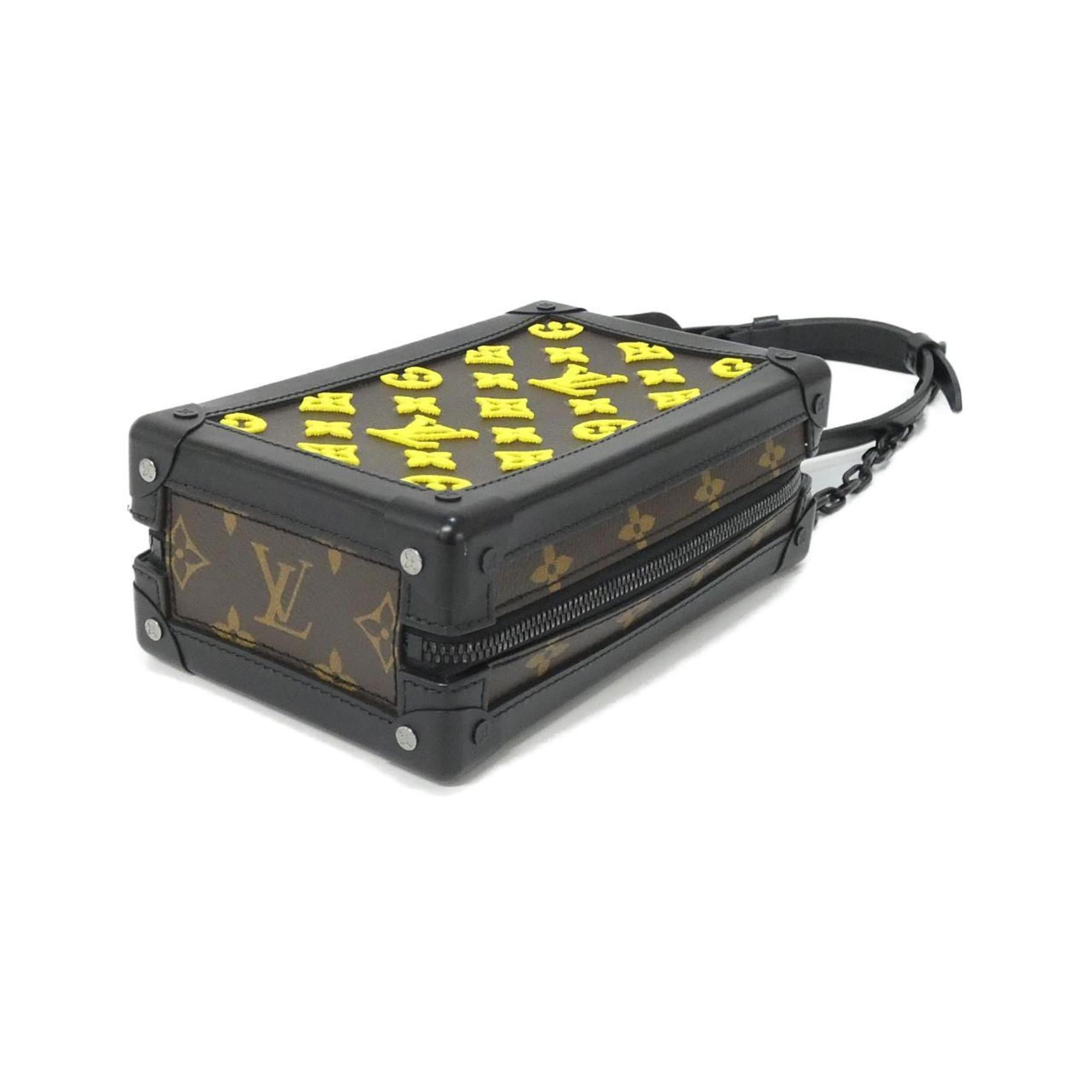 Louis Vuitton Black Jaune Yellow Coated Canvas Shoulder Bag (Pre-Owned)
