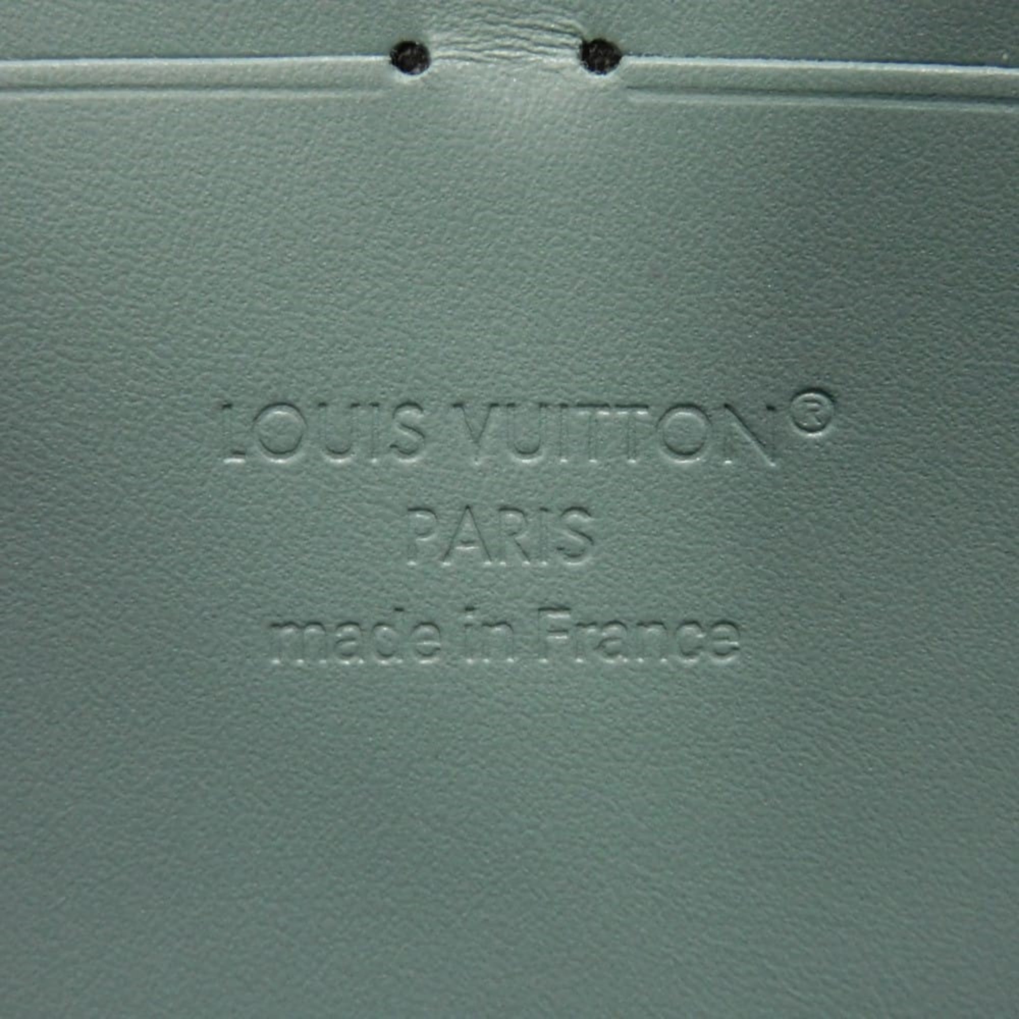 Louis Vuitton Green Leather Long Wallet (Bi-Fold) (Pre-Owned)