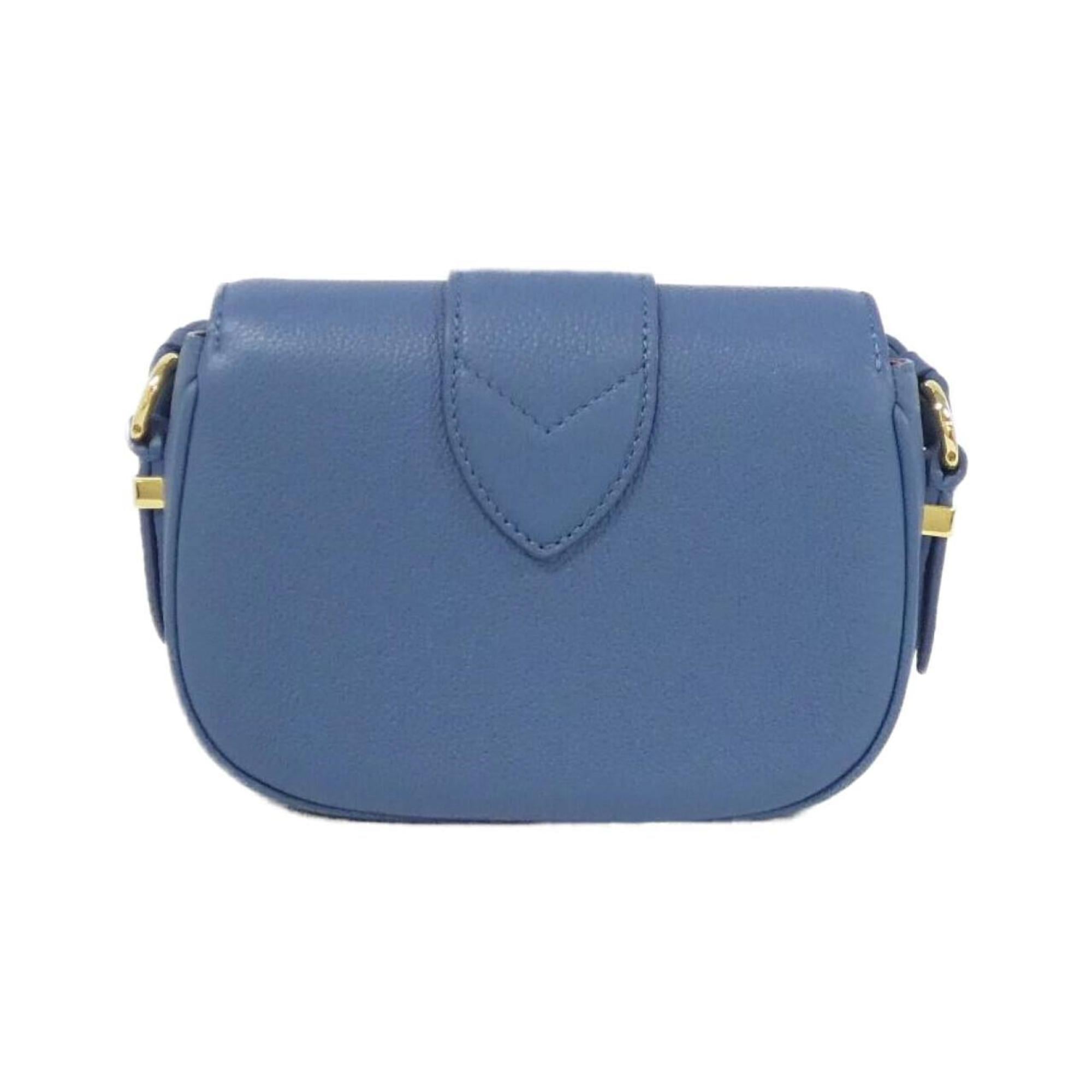 Louis Vuitton Blue Leather Shoulder Bag (Pre-Owned)