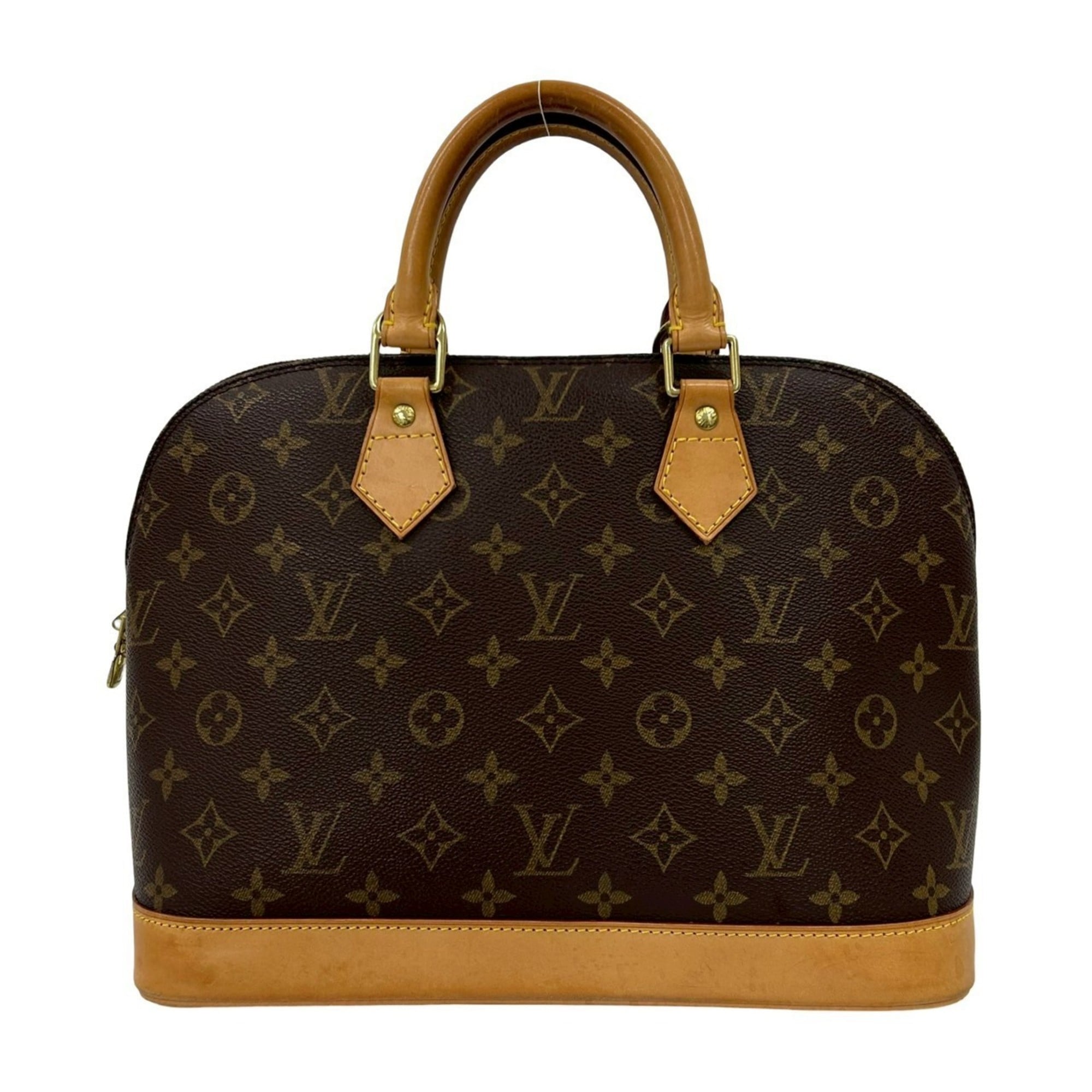Louis Vuitton Brown Leather Pvc Boston Bag Handbag (Pre-Owned)