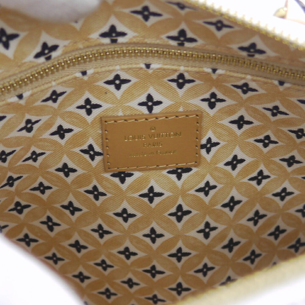 Louis Vuitton Leather Canvas Boston Bag Shoulder Bag (Pre-Owned)