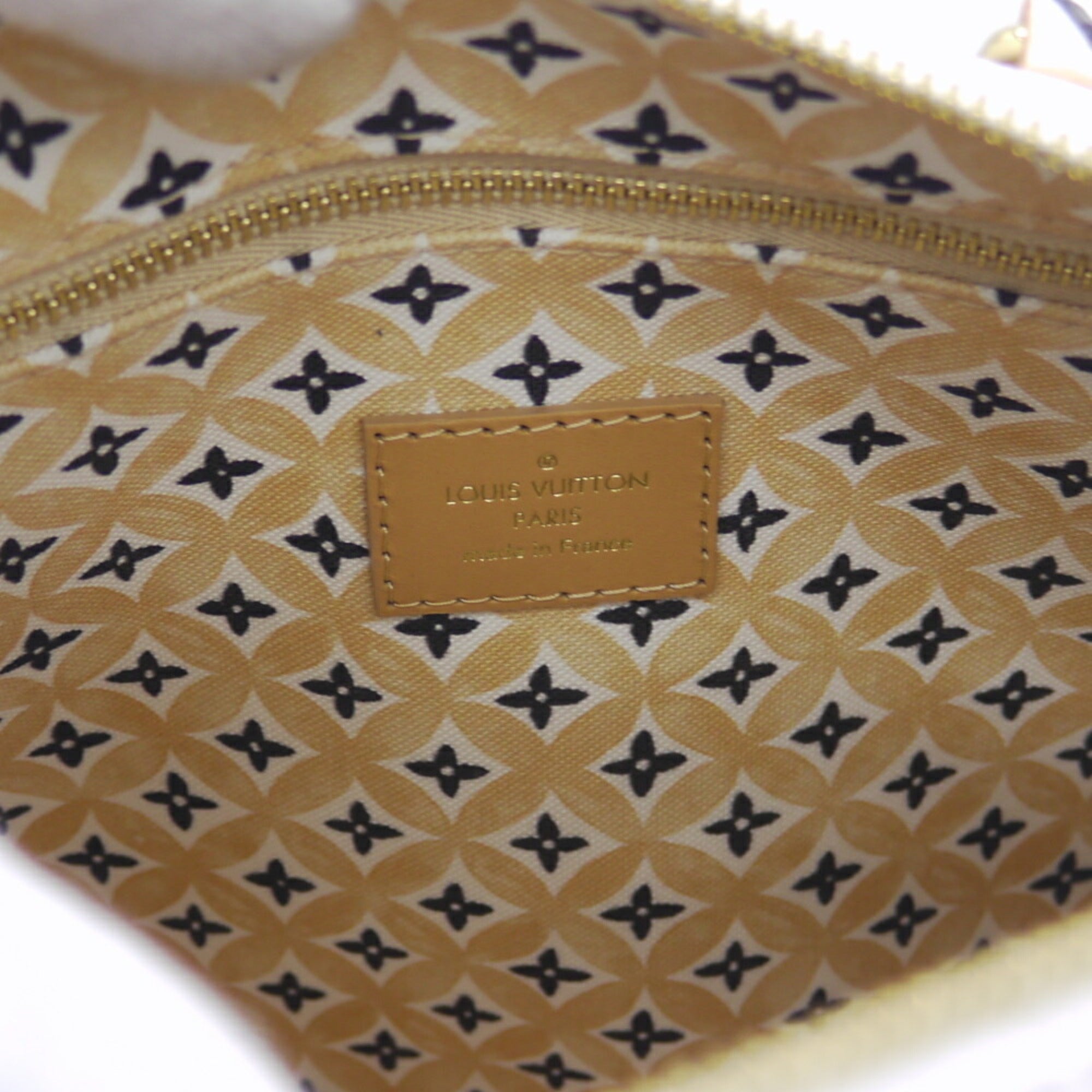 Louis Vuitton Leather Canvas Boston Bag Shoulder Bag (Pre-Owned)