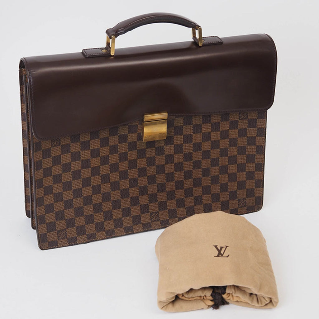 Louis Vuitton Damier Damier Canvas Ebene Handbag (Pre-Owned)