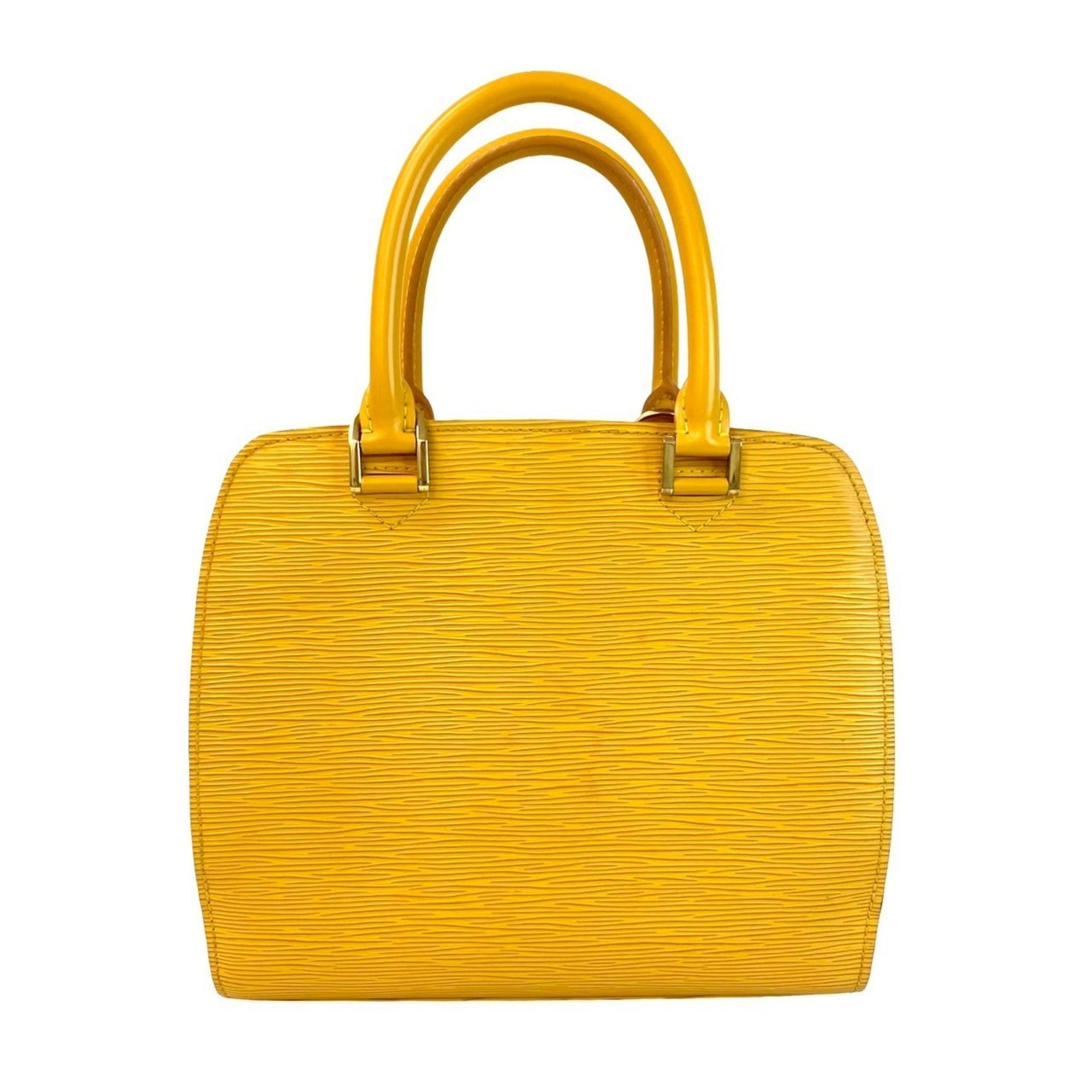 Louis Vuitton Yellow Epi Leather Handbag (Pre-Owned)