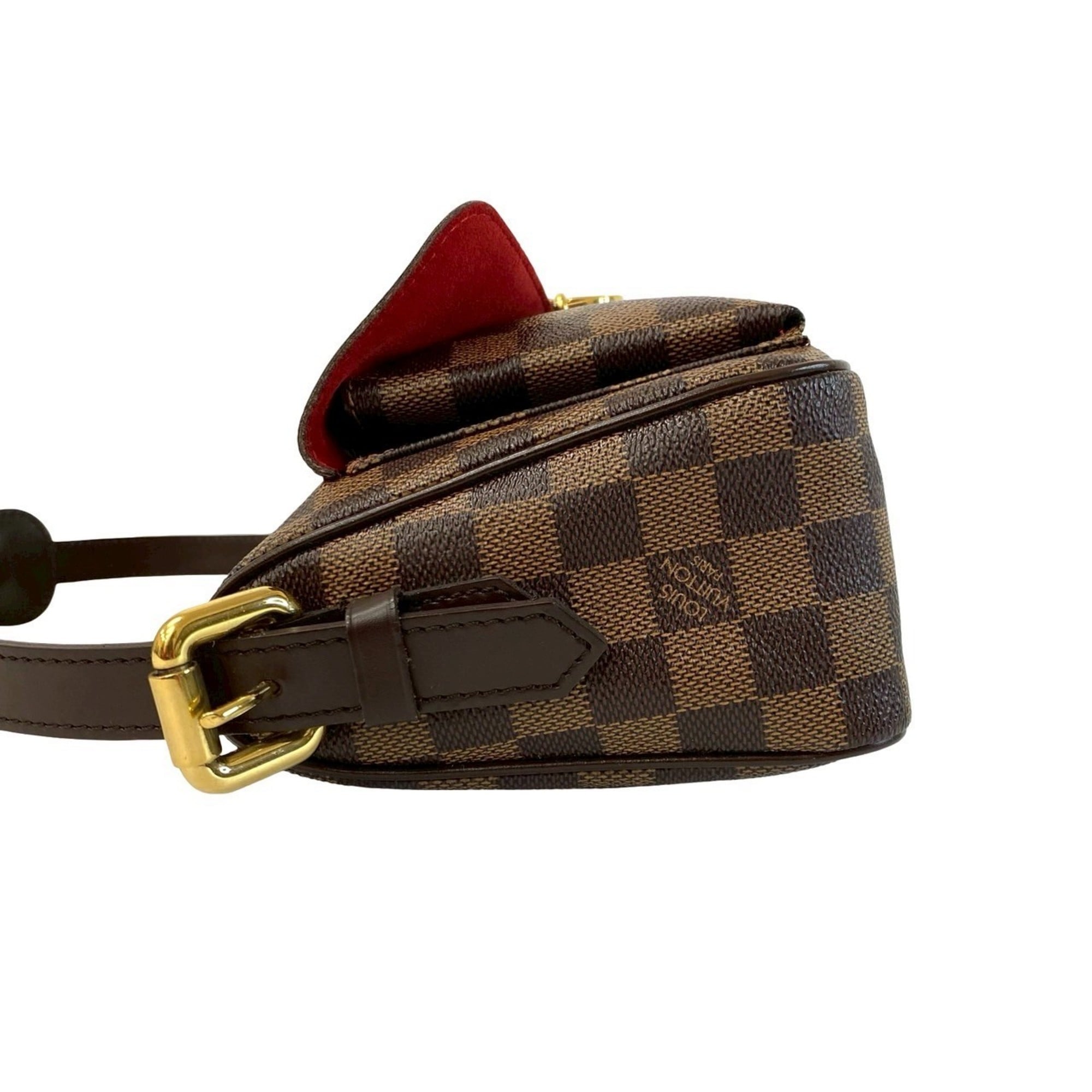 Louis Vuitton Brown Leather Pvc Shoulder Bag Tote Bag (Pre-Owned)