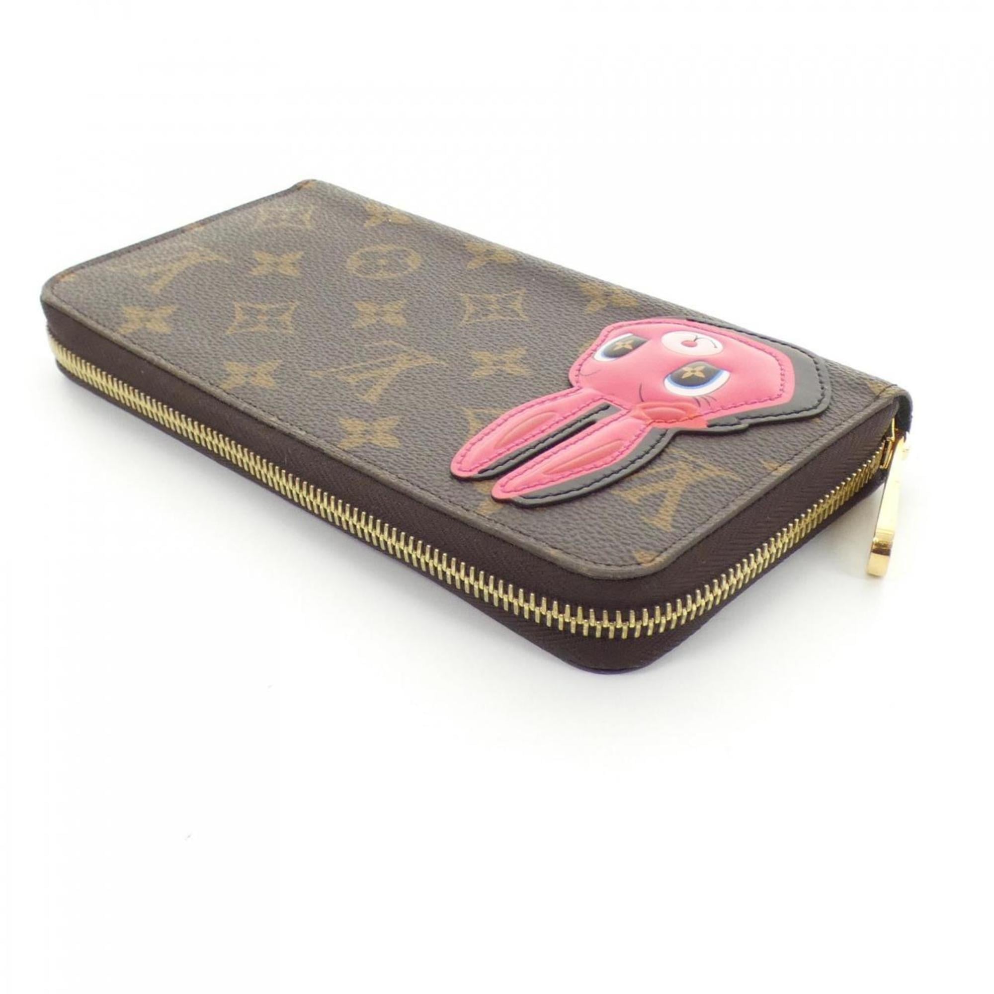 Louis Vuitton Marron Coated Canvas Long Wallet (Bi-Fold) (Pre-Owned)