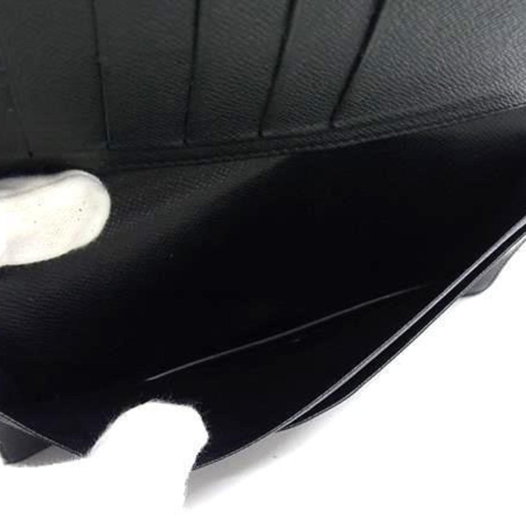 Louis Vuitton Ardoise Black Taiga Leather Long Wallet (Bi-Fold) (Pre-Owned)