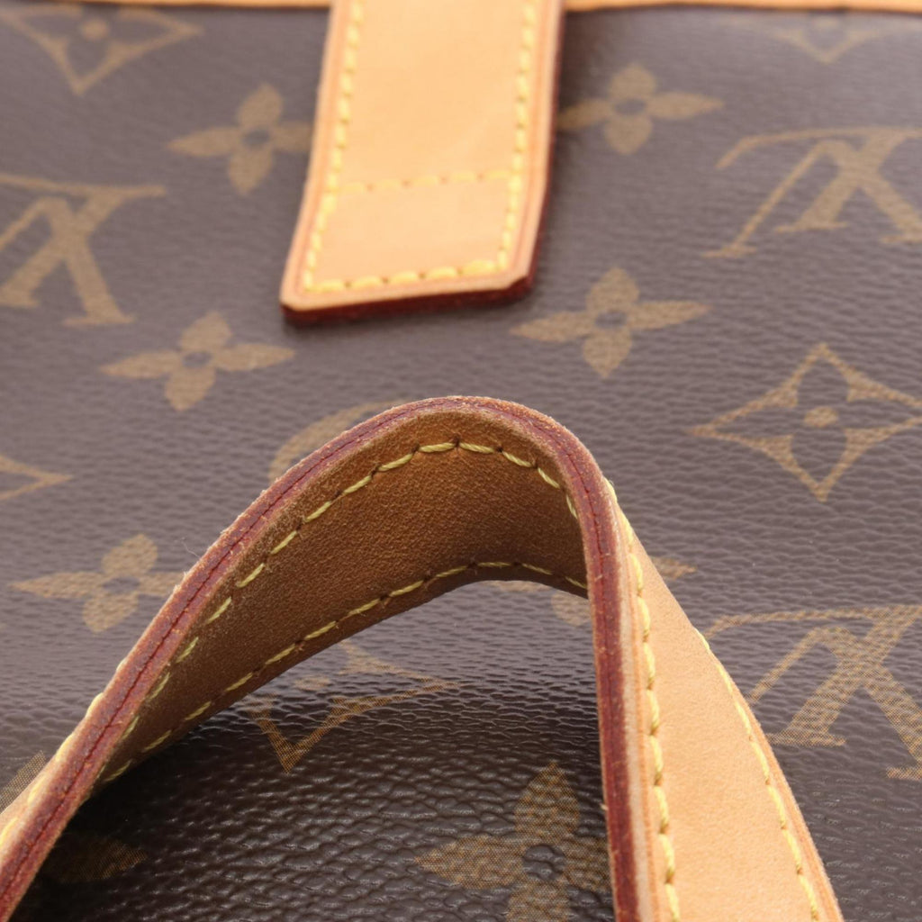 Louis Vuitton Brown Coated Canvas Leather Backpack (Pre-Owned)