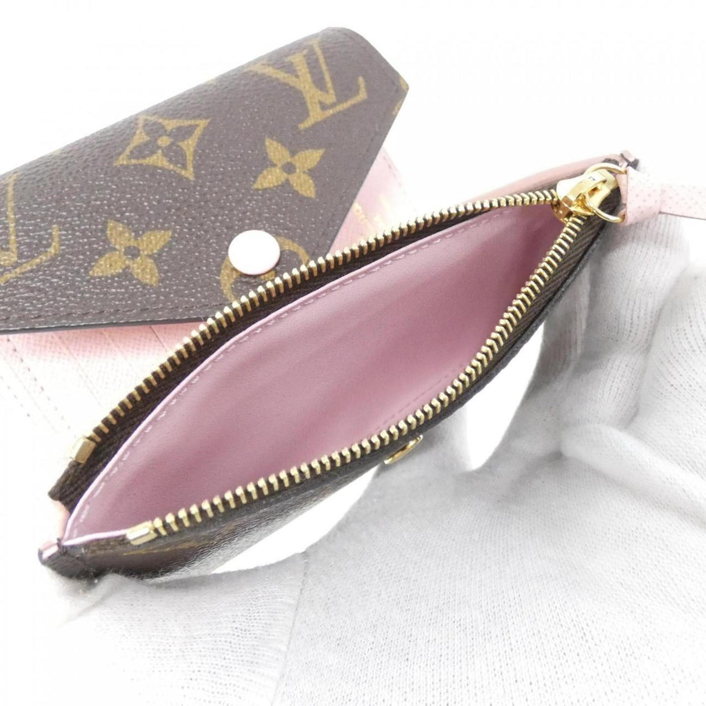 Louis Vuitton Marron Rose Ballerine Coated Canvas Wallet (Tri-Fold) (Pre-Owned)