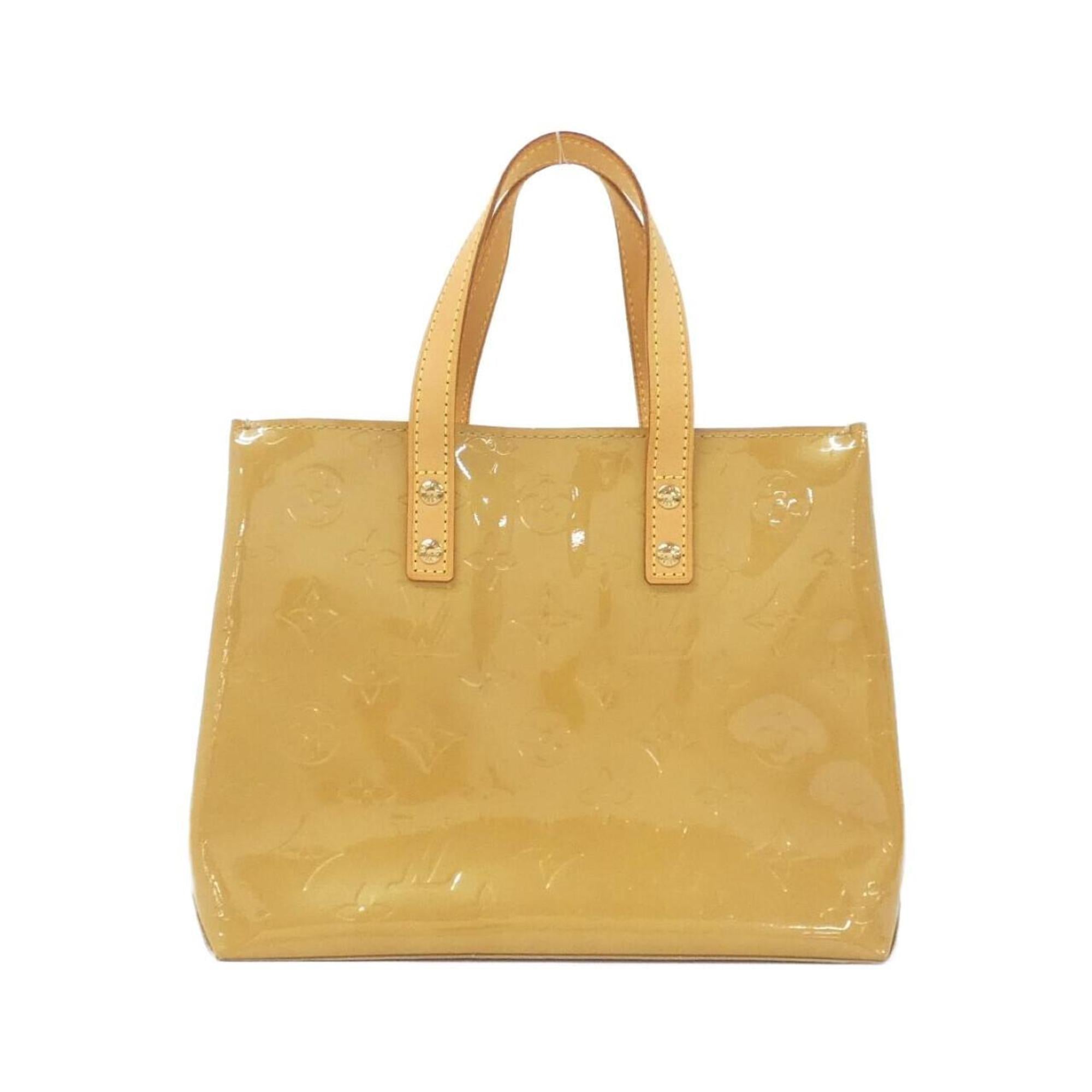 Louis Vuitton Gold Brown Leather Handbag (Pre-Owned)