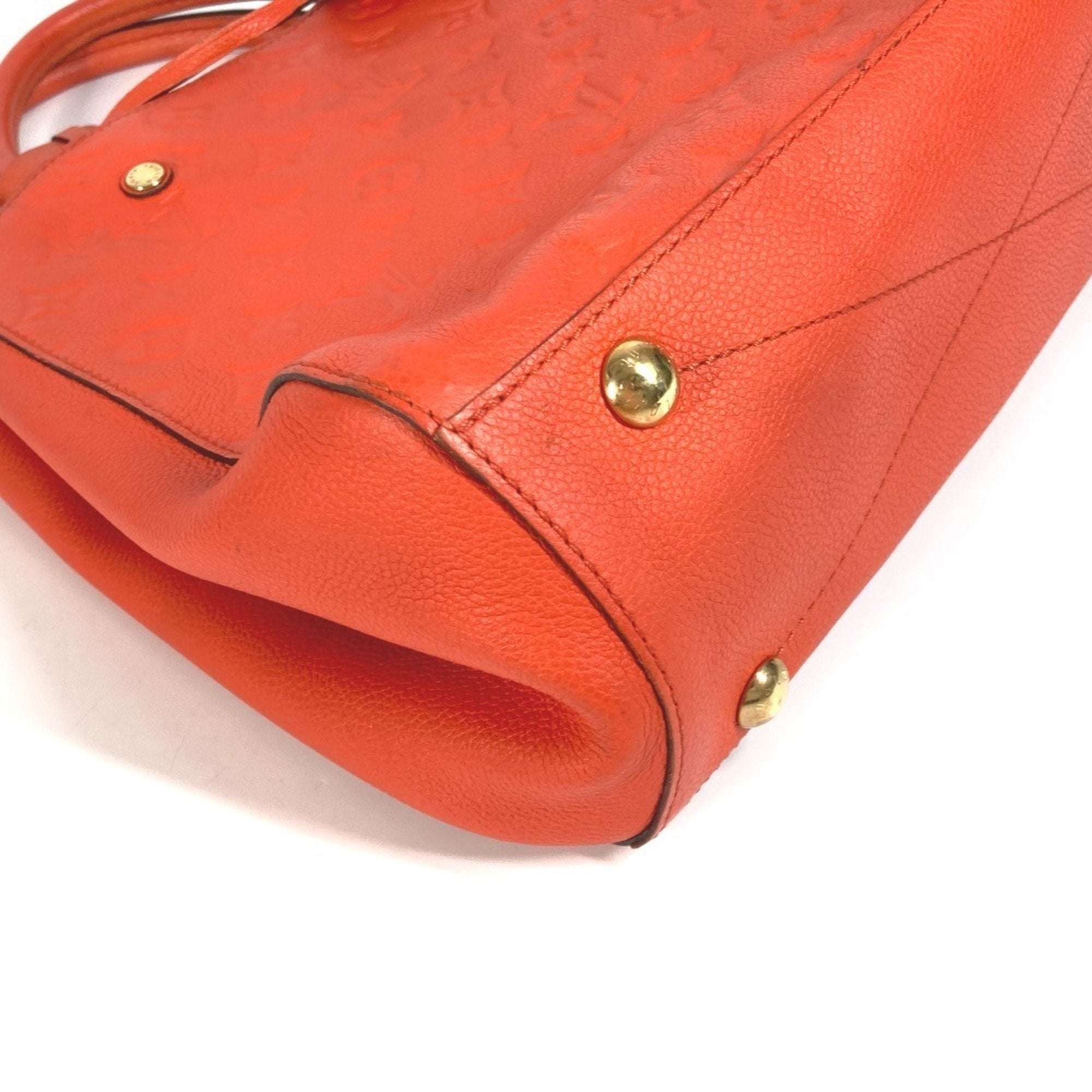 Louis Vuitton Orange Monogram Empreinte Handbag Shoulder Bag Tote Bag (Pre-Owned)