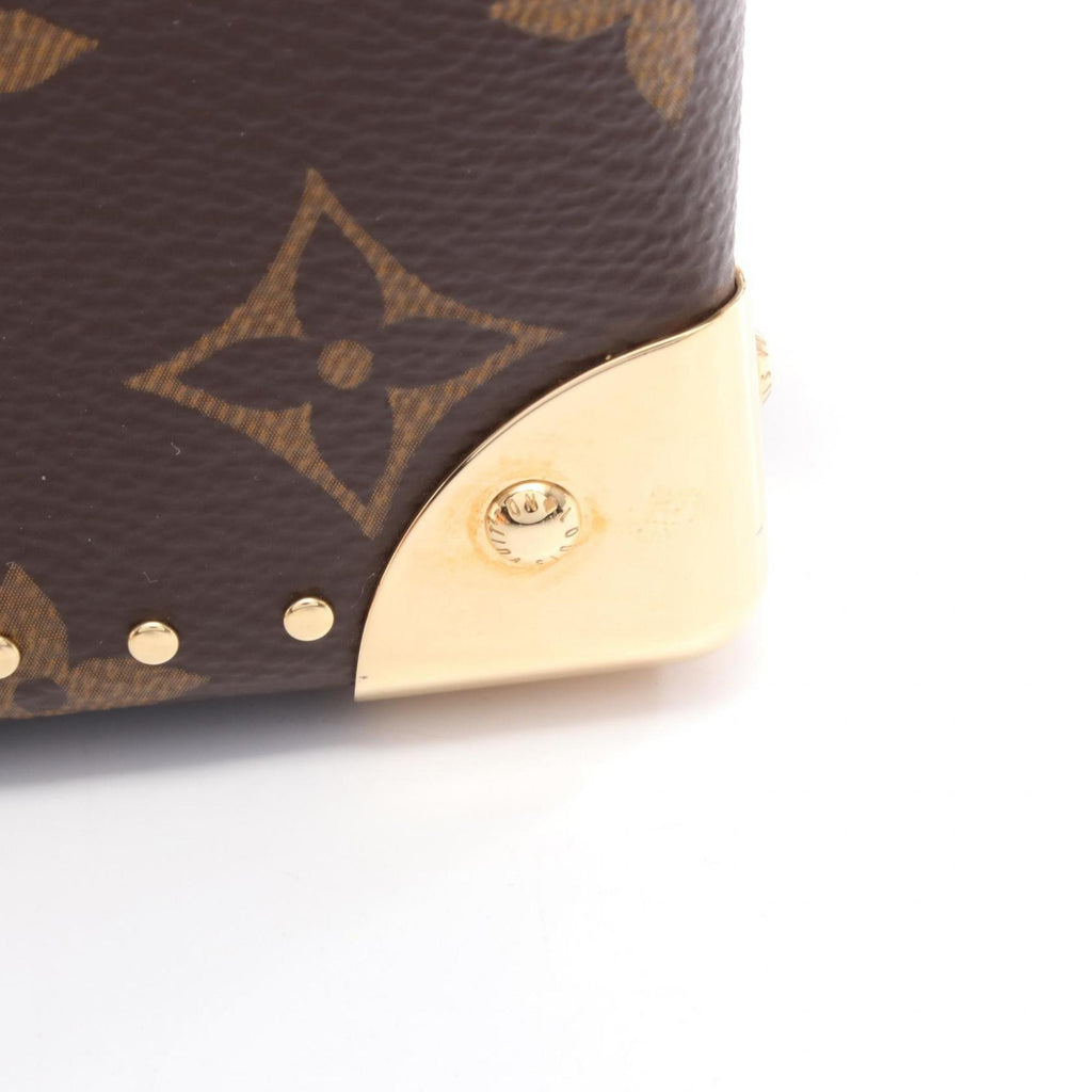 Louis Vuitton Brown Coated Canvas Leather Handbag (Pre-Owned)