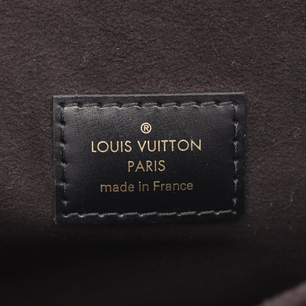 Louis Vuitton Black Brown Coated Canvas Leather Handbag Pochette (Pre-Owned)