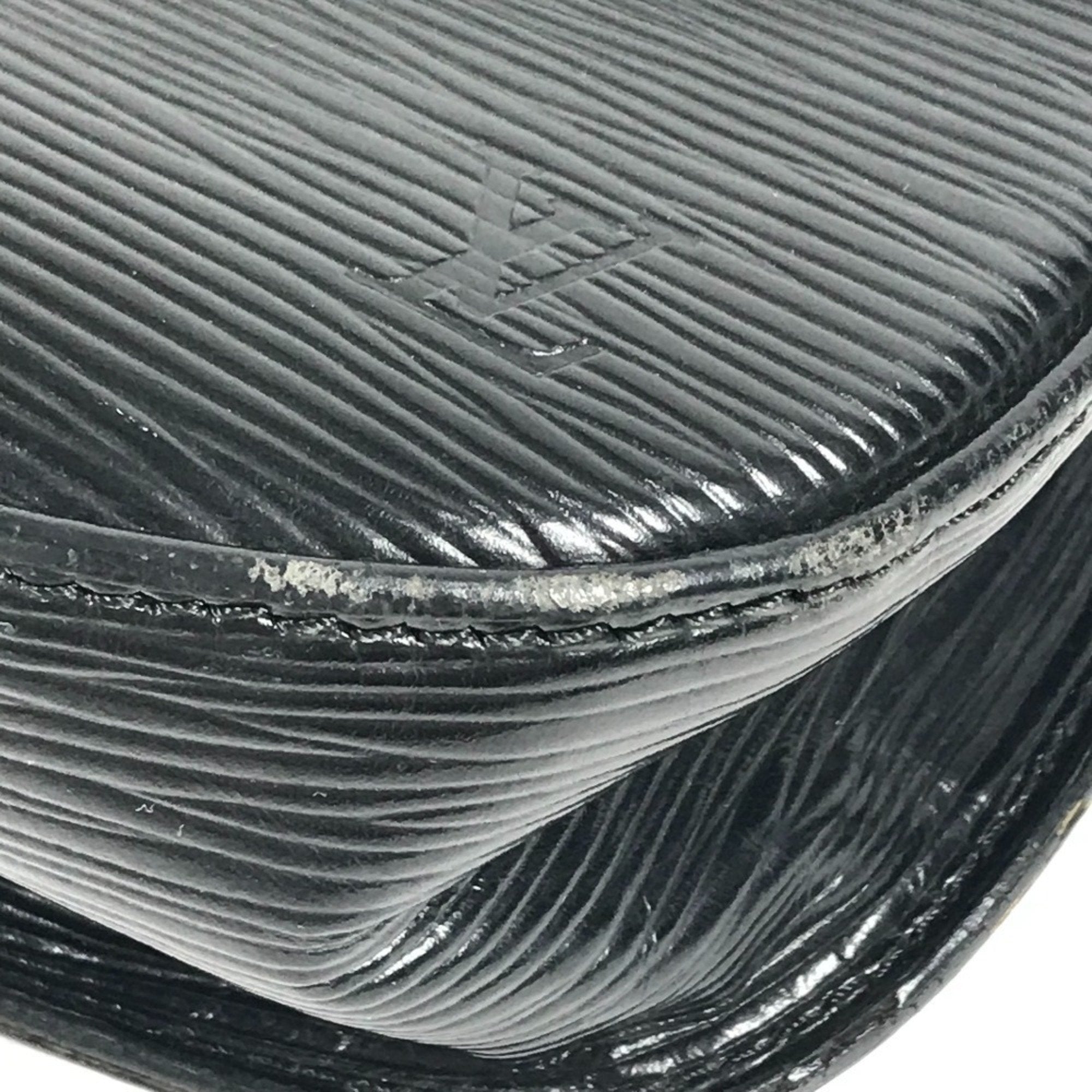 Louis Vuitton Black Noir Epi Leather Shoulder Bag (Pre-Owned)
