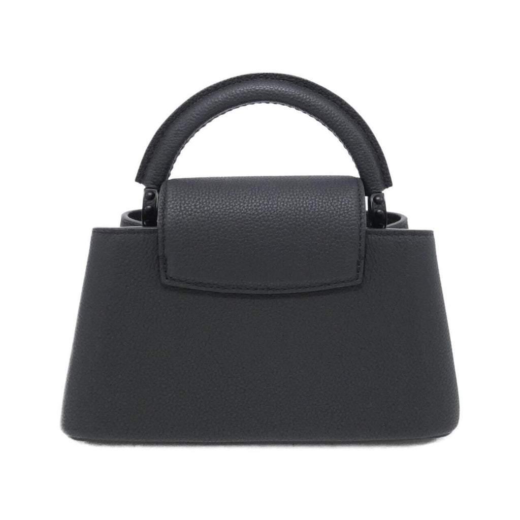 Louis Vuitton Black Leather Handbag (Pre-Owned)