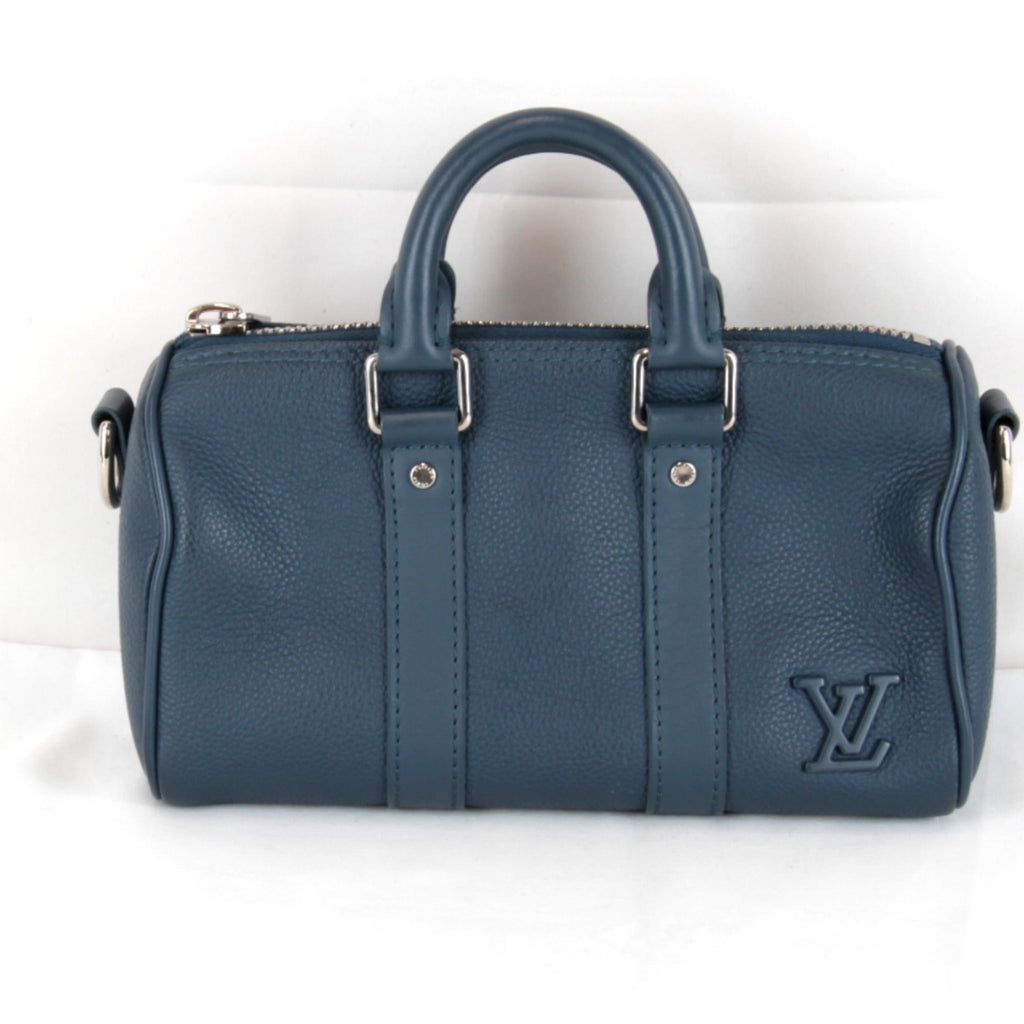 Louis Vuitton Blue Leather Handbag Shoulder Bag (Pre-Owned)